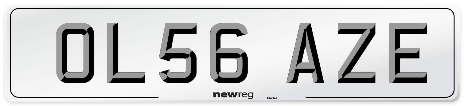 OL56 AZE Number Plate from New Reg